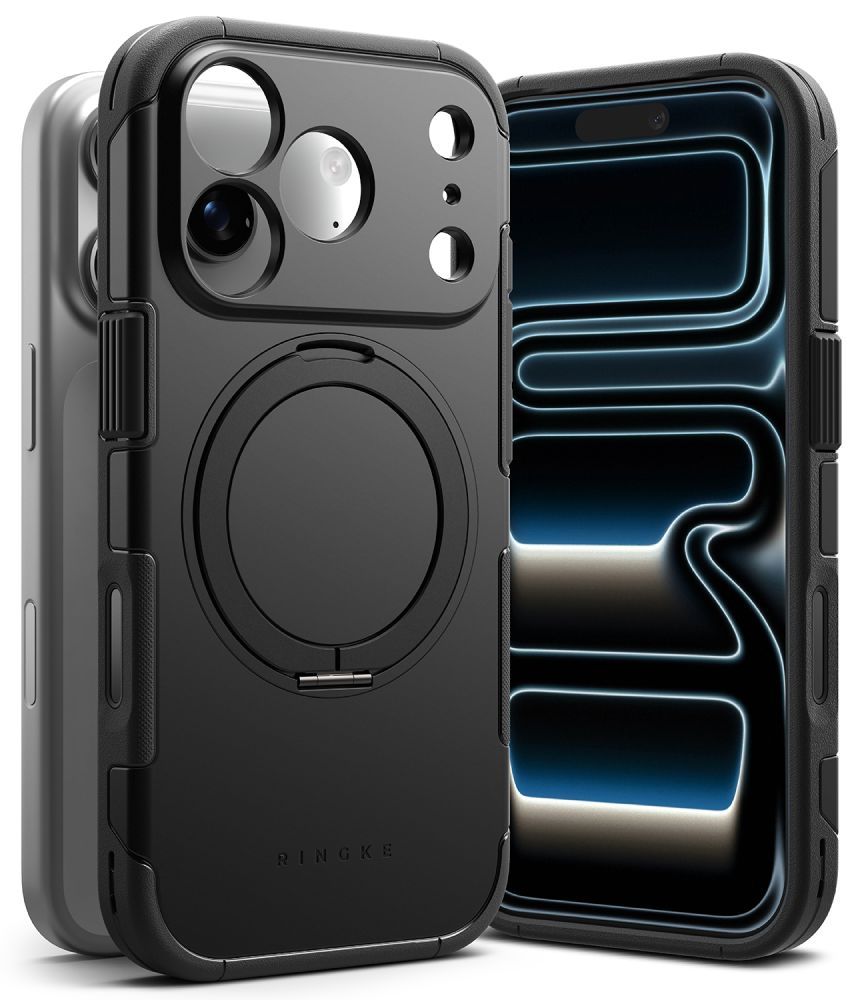 Ringke iPhone 18 Pro / iPhone 17 Pro - Σκληρή Θήκη με Πλαίσιο Σιλικόνης και MagSafe / Σταντ - Alles Magnetic - Black