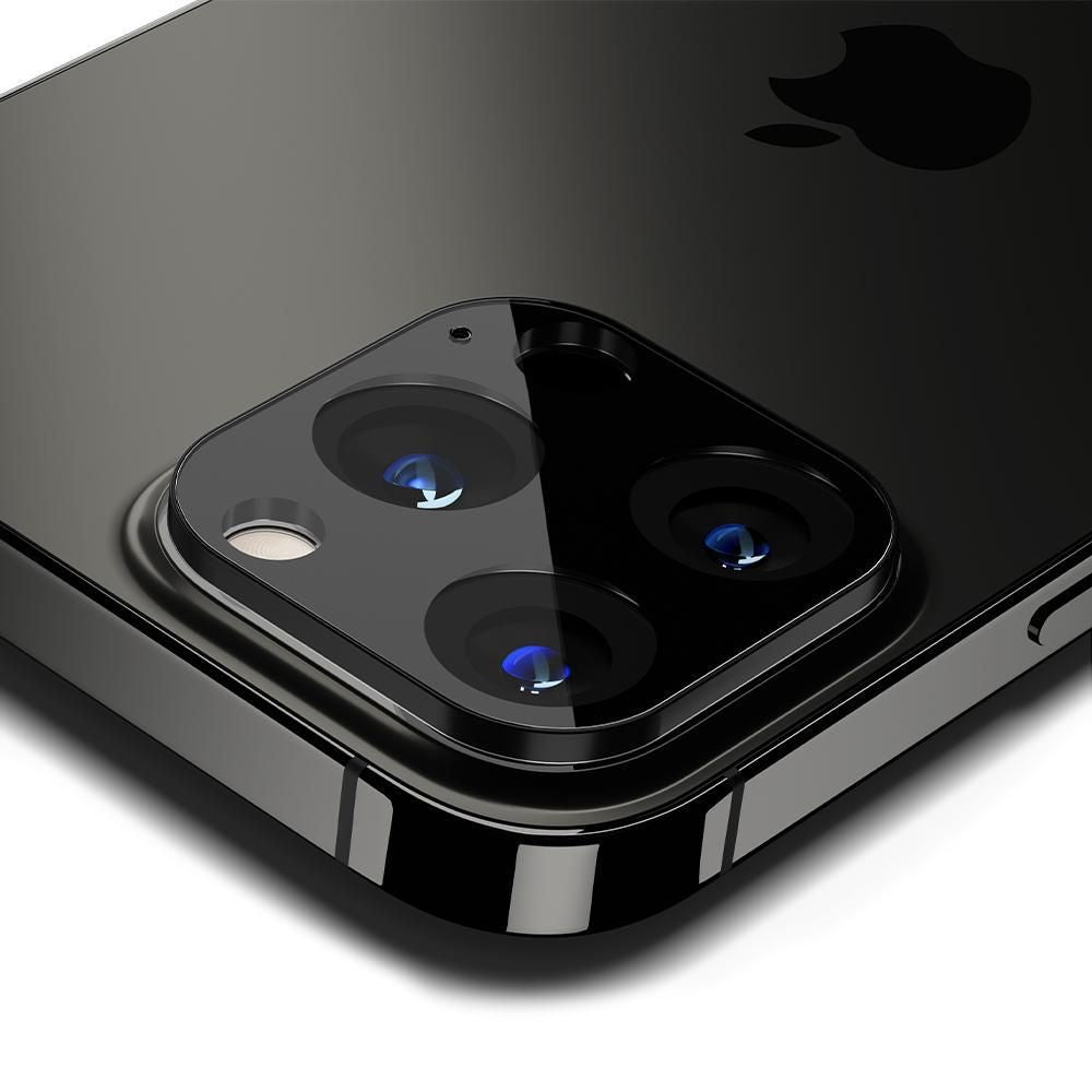 Spigen iPhone 13 Pro / 13 Pro Max Optik.TR Αντιχαρακτικό Γυαλί για την Κάμερα - 2 Τεμάχια - Black