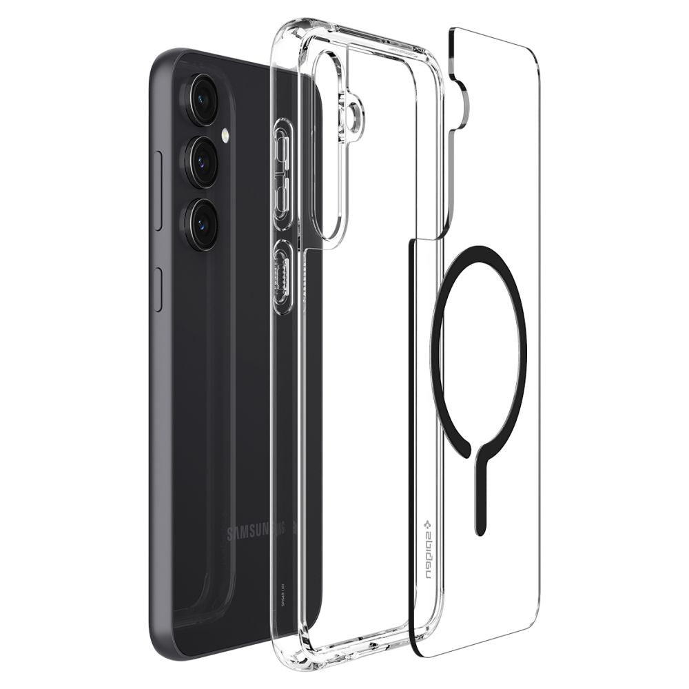 Spigen Samsung Galaxy S23 FE - Ultra Hybrid One Tap Ring MagSafe Σκληρή Θήκη με Πλαίσιο Σιλικόνης - Black