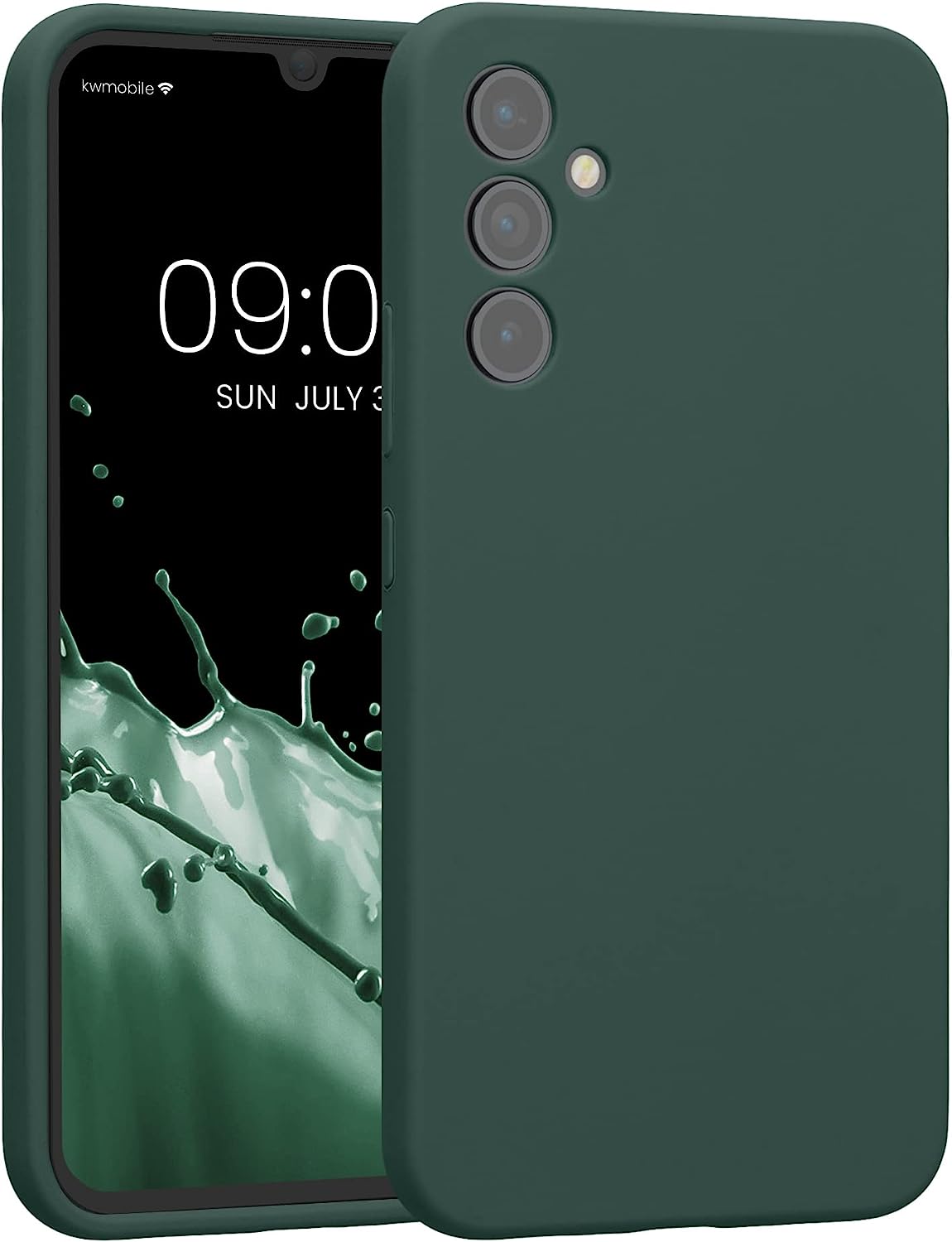 KW Samsung Galaxy A34 5G Θήκη Σιλικόνης Rubber TPU - Blue Green - 60807.171