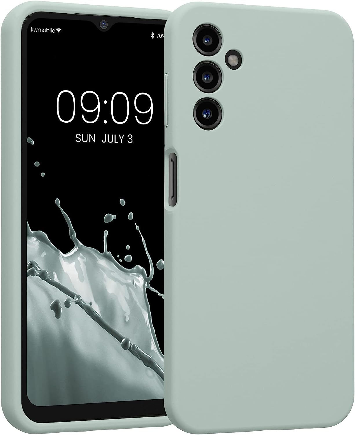 KW Samsung Galaxy A14 5G Θήκη Σιλικόνης Rubber TPU - Cool Mint - 60808.200