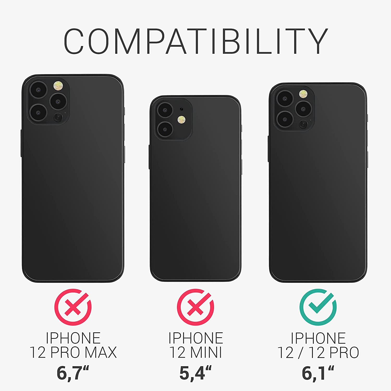KW iPhone 12 / iPhone 12 Pro Θήκη Σιλικόνης TPU με Λουράκι - Διάφανη - Dark Red - 52730.20