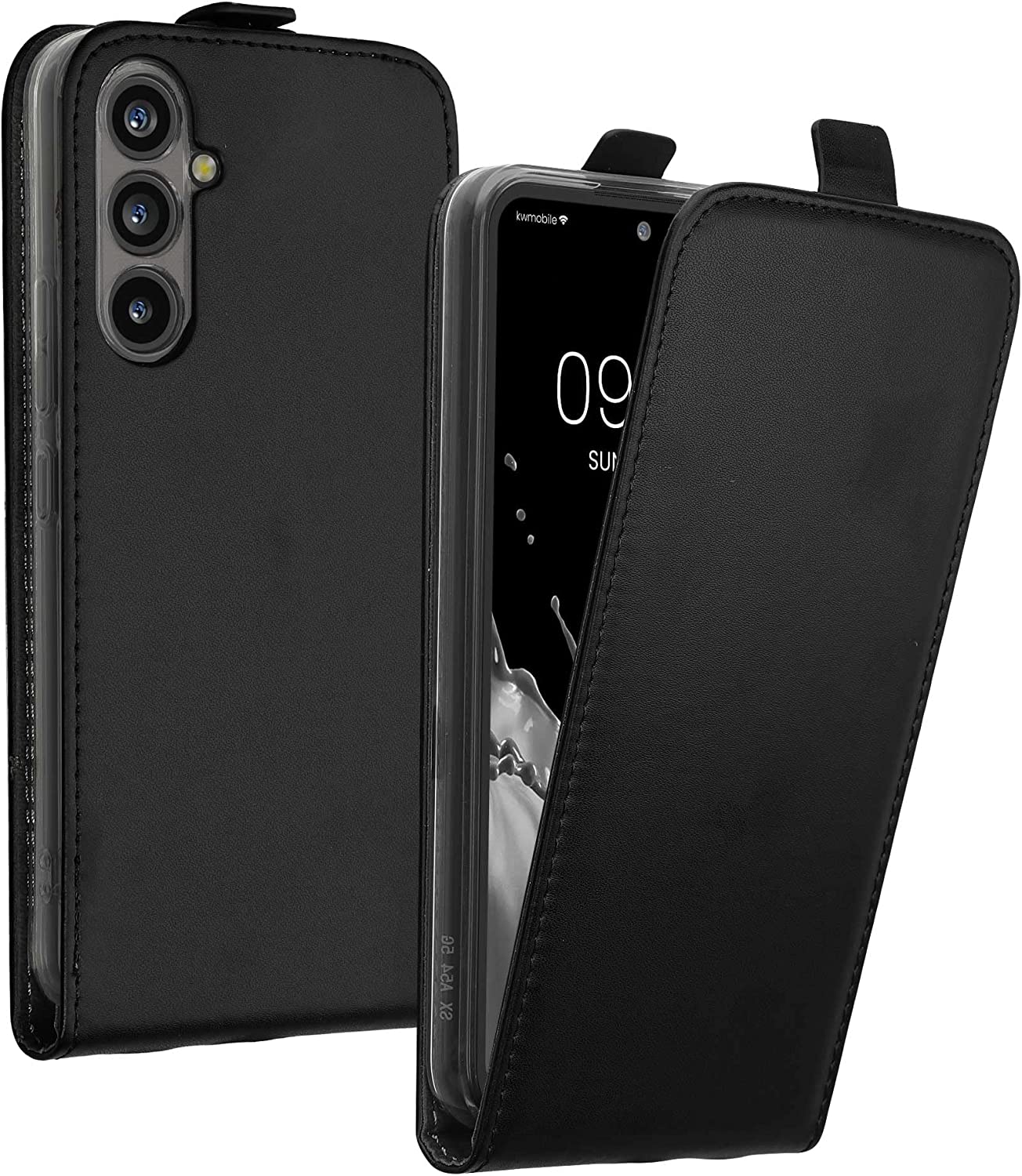 KW Samsung Galaxy A54 5G Θήκη από Δερματίνη Flip - Black - 61162.01