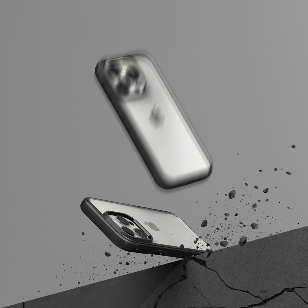Ringke iPhone 15 Pro Fusion Bold Σκληρή Θήκη με Πλαίσιο Σιλικόνης - Black / Διάφανη