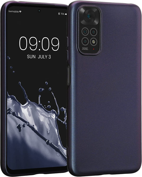 KW Xiaomi Redmi Note 11 / Redmi Note 11S Θήκη Σιλικόνης TPU - Metallic Berry - 57370.115