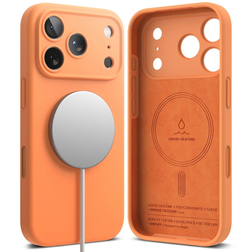 Ringke iPhone 17 Pro Max - Silicone Magnetic MagSafe - Θήκη Σιλικόνης με MagSafe - Tangerine