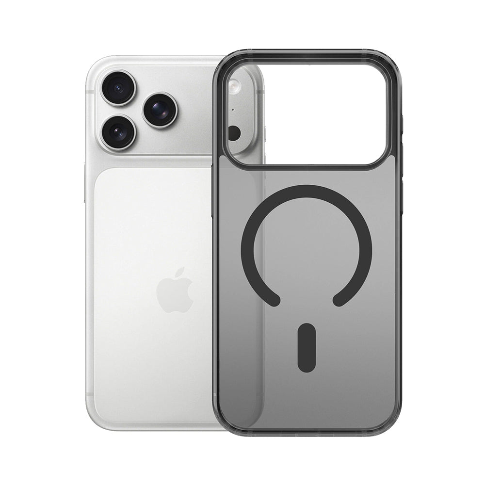 3MK iPhone 17 Pro Max Σκληρή Θήκη με Πλαίσιο Σιλικόνης και MagSafe - Frosty MagCase - Black