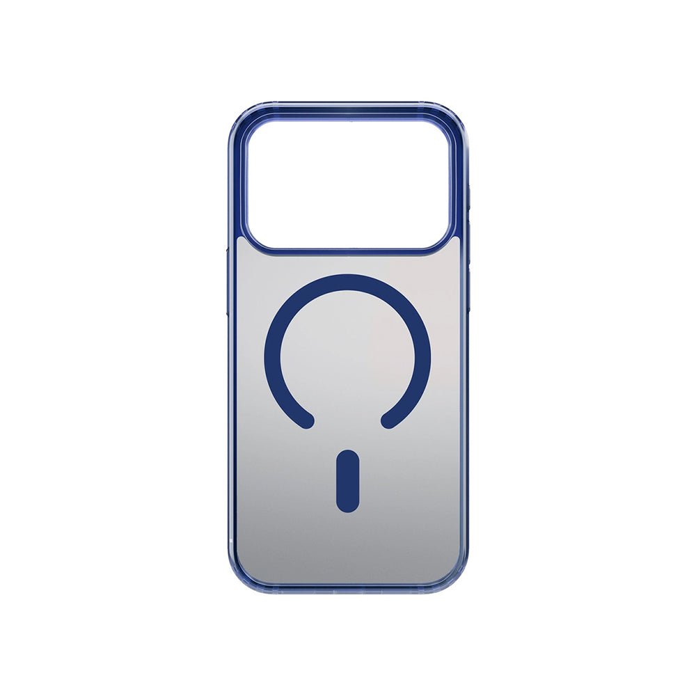 3MK iPhone 17 Pro Max Σκληρή Θήκη με Πλαίσιο Σιλικόνης και MagSafe - Frosty MagCase - Blue
