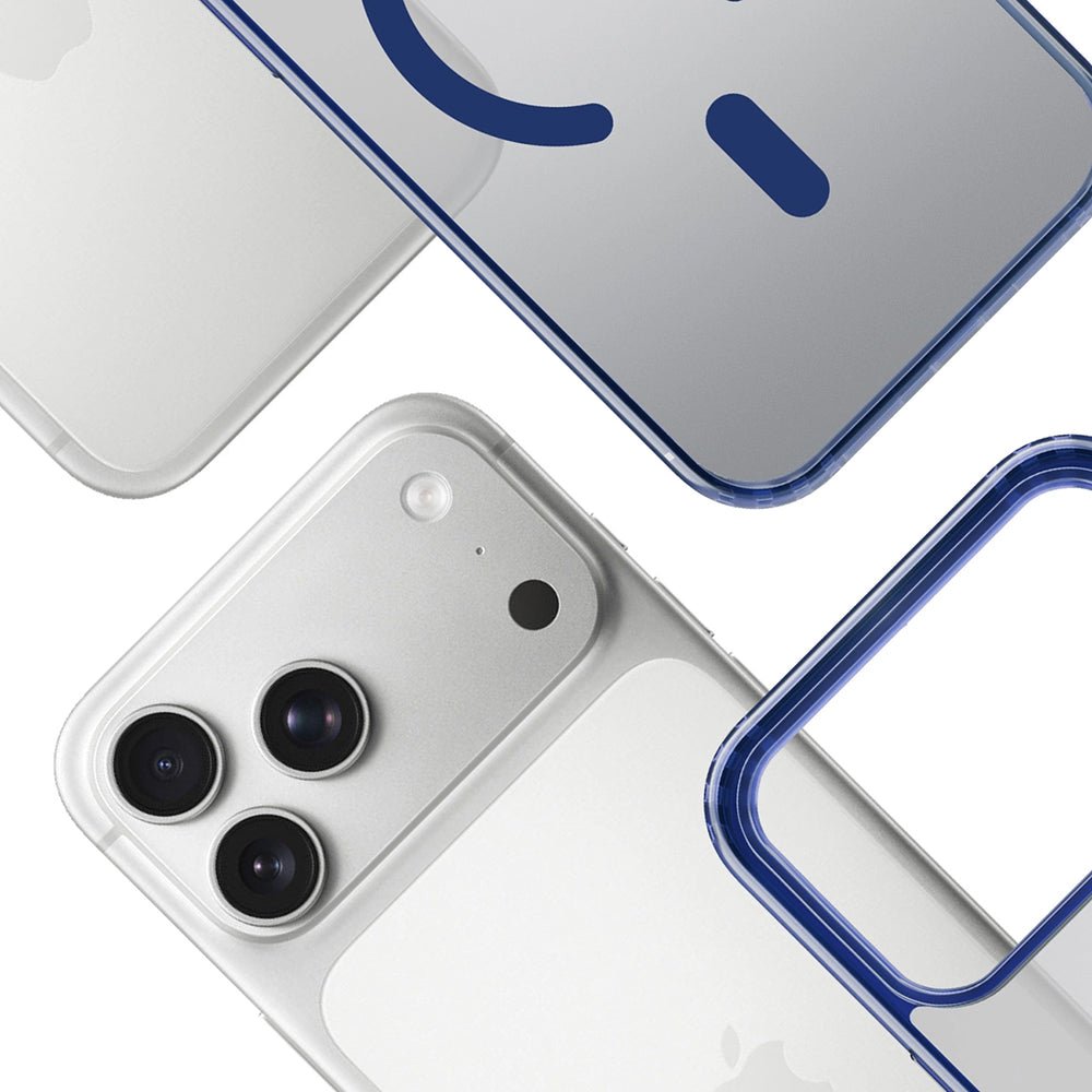 3MK iPhone 17 Pro Max Σκληρή Θήκη με Πλαίσιο Σιλικόνης και MagSafe - Frosty MagCase - Blue