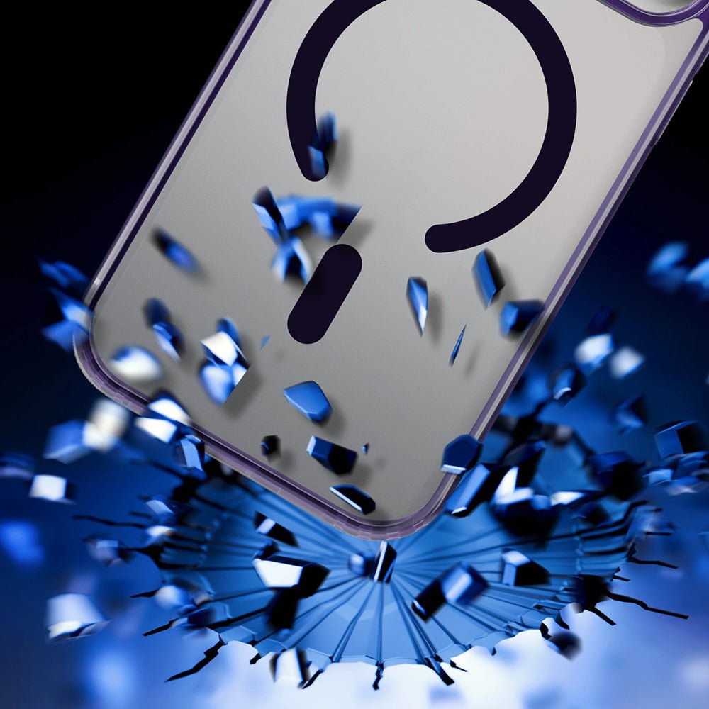 3MK iPhone 17 Pro Max Σκληρή Θήκη με Πλαίσιο Σιλικόνης και MagSafe - Frosty MagCase - Purple