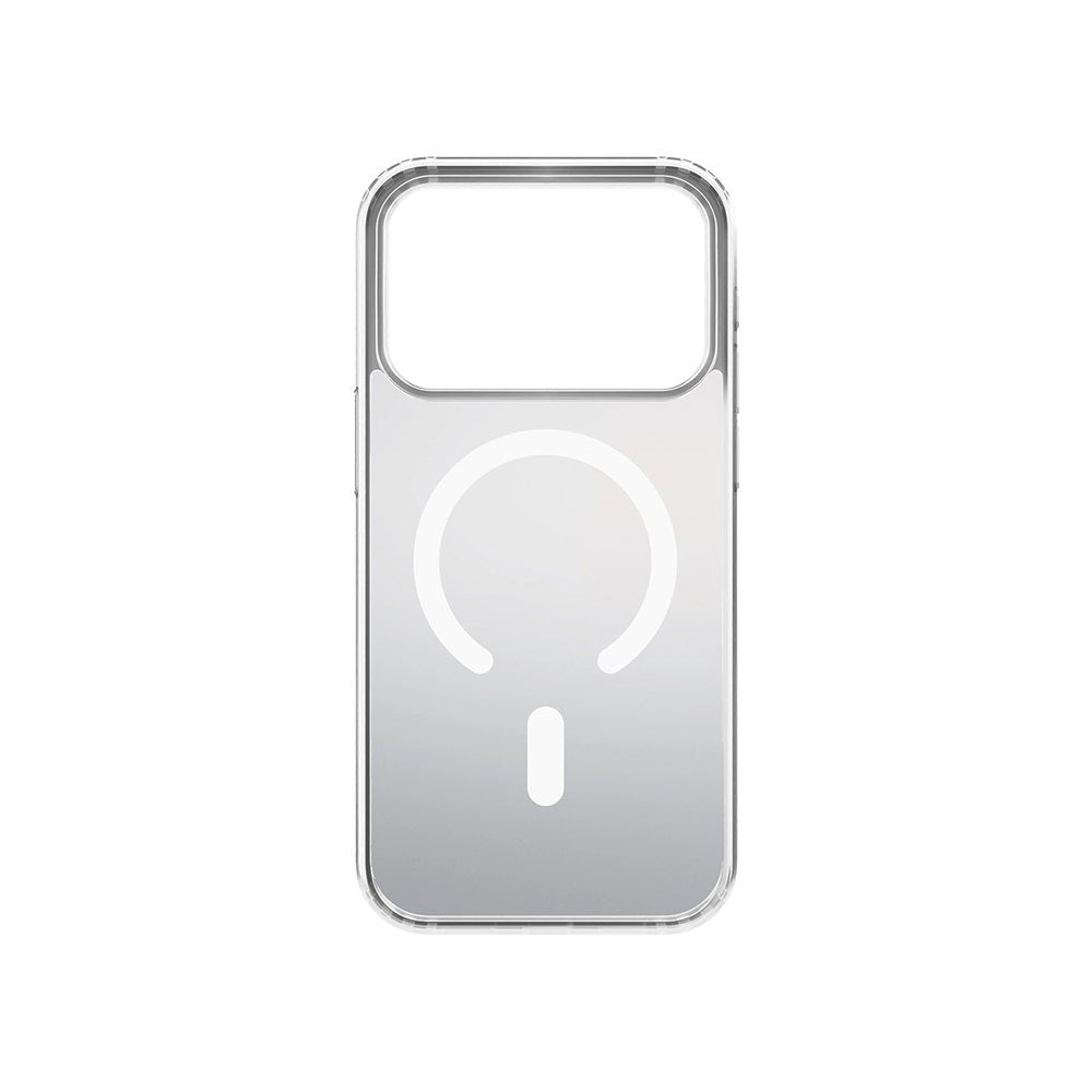 3MK iPhone 17 Pro Max Σκληρή Θήκη με Πλαίσιο Σιλικόνης και MagSafe - Frosty MagCase - White