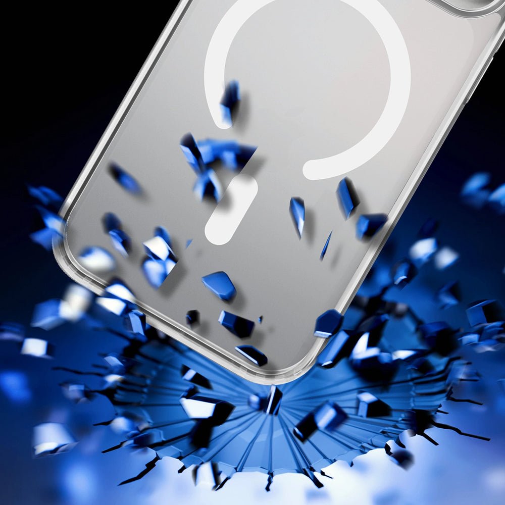 3MK iPhone 17 Pro Max Σκληρή Θήκη με Πλαίσιο Σιλικόνης και MagSafe - Frosty MagCase - White