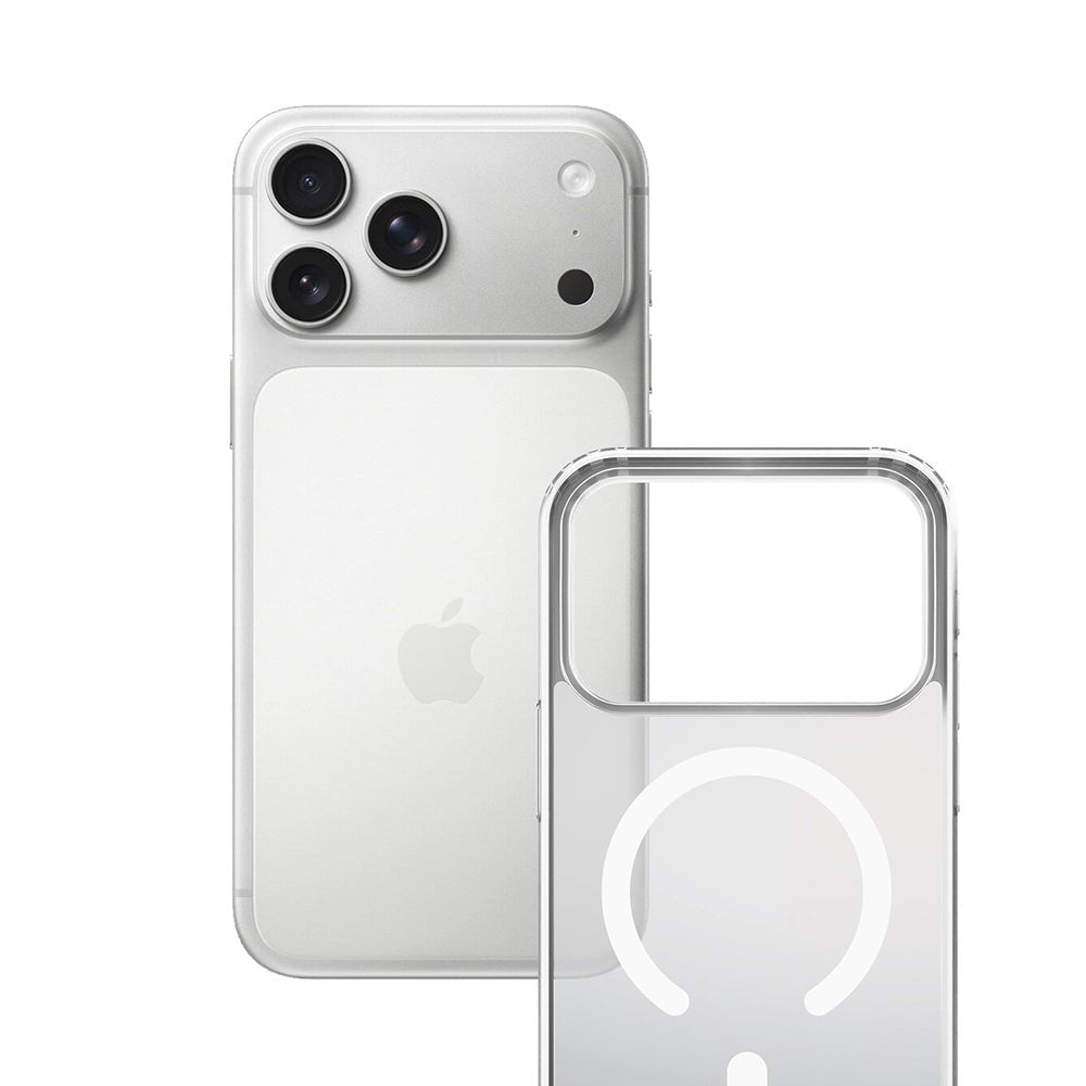 3MK iPhone 17 Pro Max Σκληρή Θήκη με Πλαίσιο Σιλικόνης και MagSafe - Frosty MagCase - White