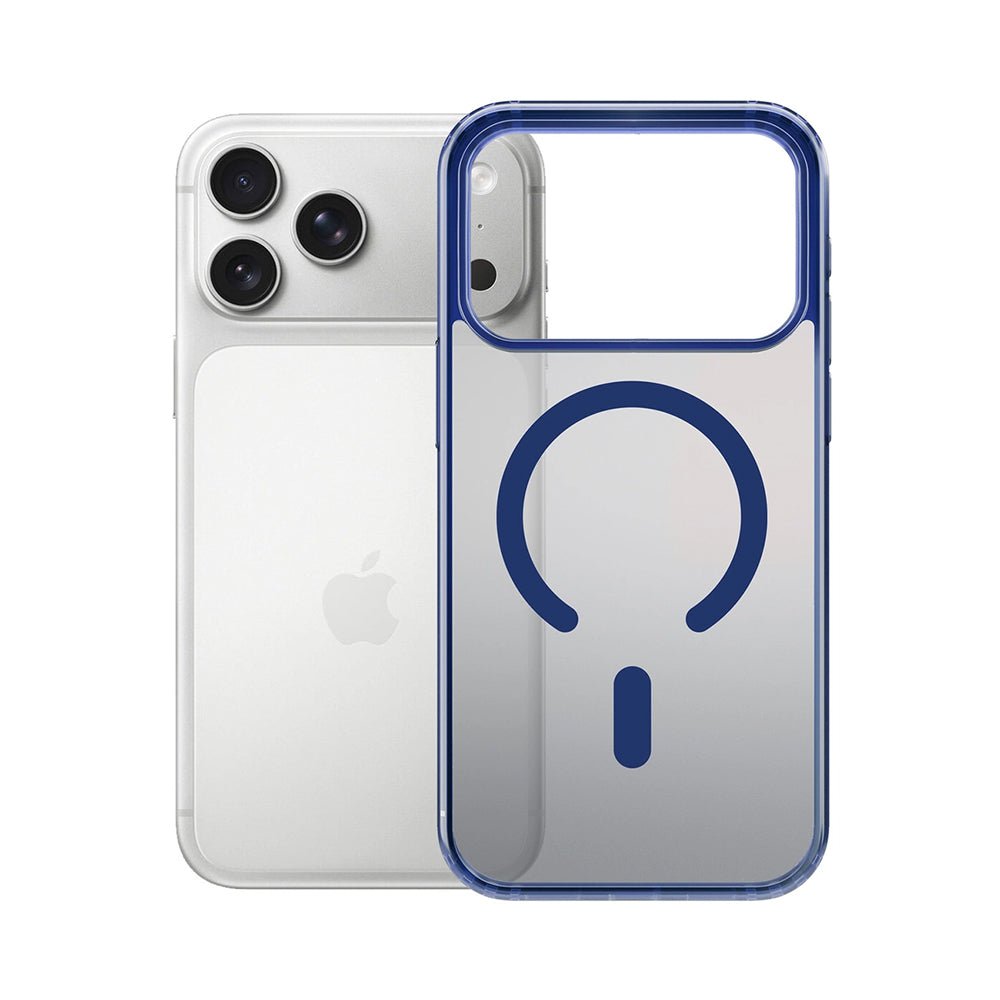 3MK iPhone 17 Pro Σκληρή Θήκη με Πλαίσιο Σιλικόνης και MagSafe - Frosty MagCase - Blue