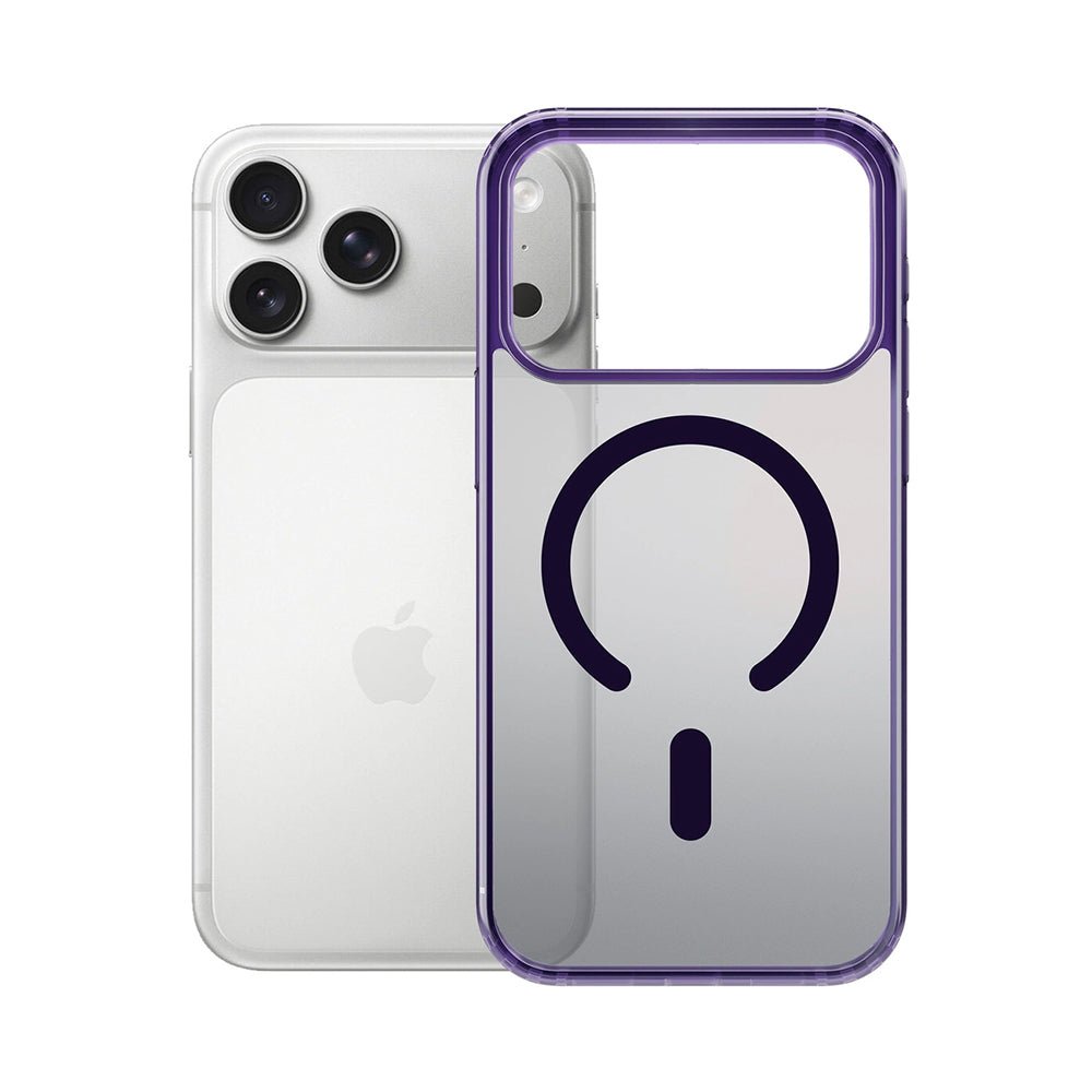 3MK iPhone 17 Pro Σκληρή Θήκη με Πλαίσιο Σιλικόνης και MagSafe - Frosty MagCase - Purple