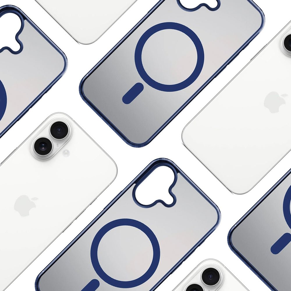 3MK iPhone 17 Σκληρή Θήκη με Πλαίσιο Σιλικόνης και MagSafe - Frosty MagCase - Blue