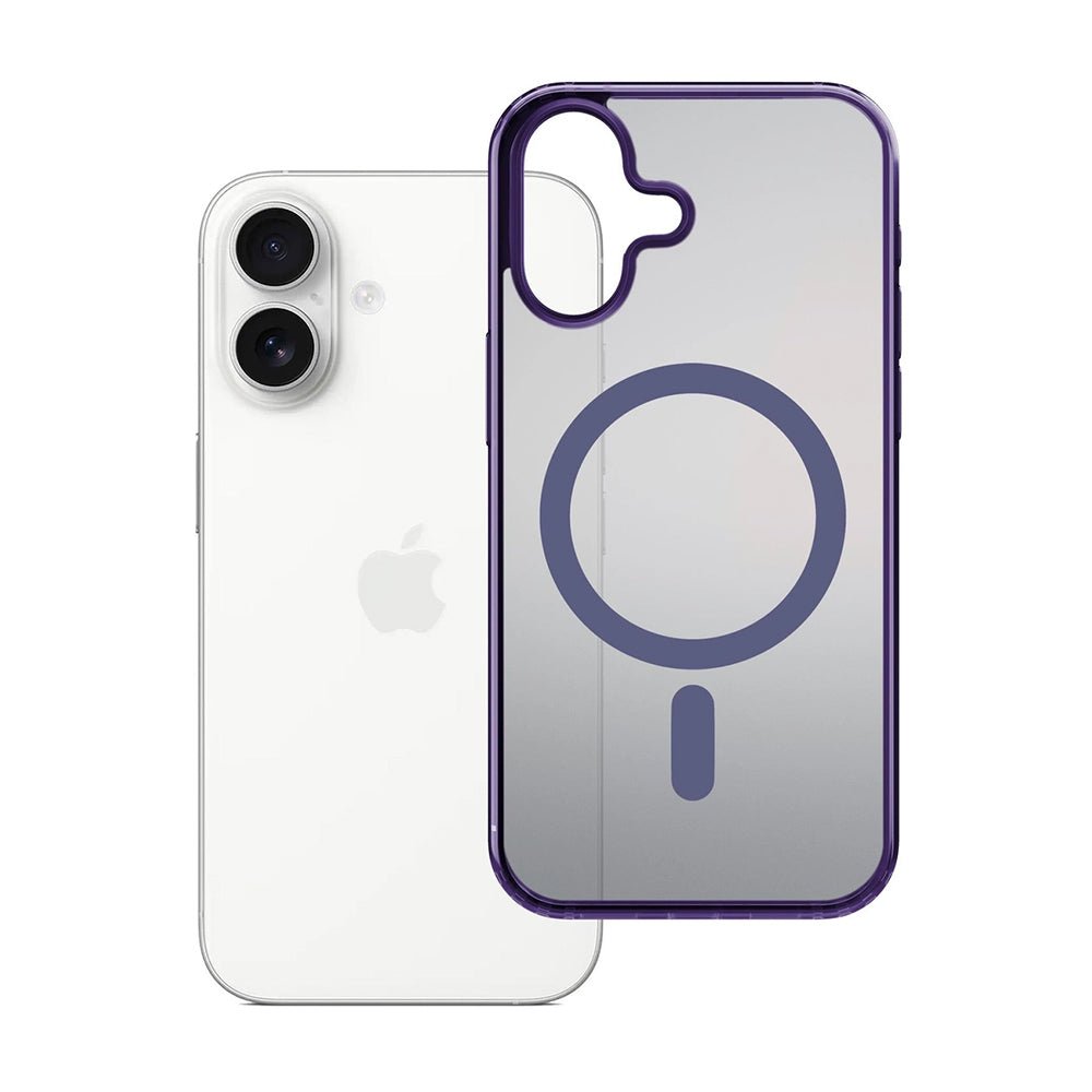3MK iPhone 17 Σκληρή Θήκη με Πλαίσιο Σιλικόνης και MagSafe - Frosty MagCase - Purple