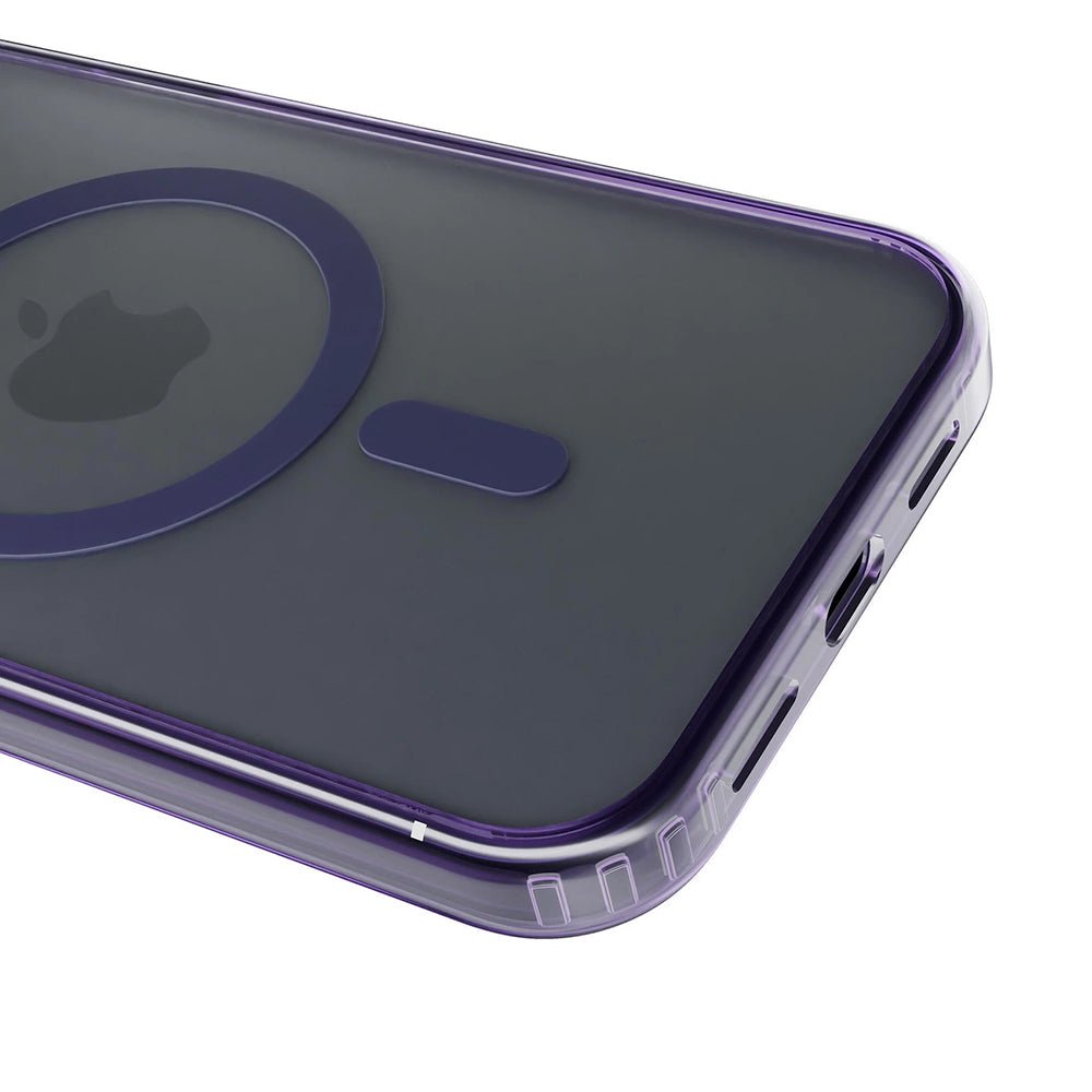 3MK iPhone Air Σκληρή Θήκη με Πλαίσιο Σιλικόνης και MagSafe - Frosty MagCase - Purple
