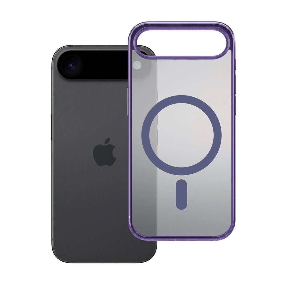 3MK iPhone Air Σκληρή Θήκη με Πλαίσιο Σιλικόνης και MagSafe - Frosty MagCase - Purple