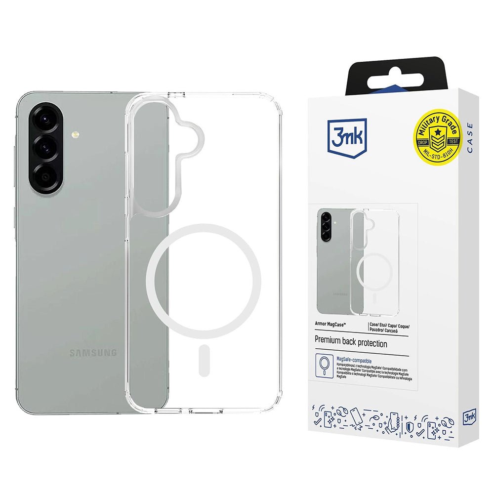 3MK Samsung Galaxy A57 5G Θήκη Σιλικόνης με MagSafe - Armor MagCase - Clear