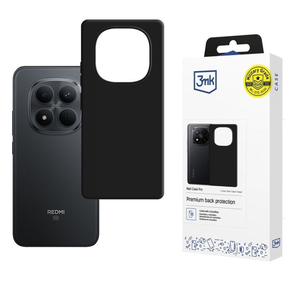 3MK Xiaomi Redmi Note 15 Pro 5G Θήκη Σιλικόνης TPU - Matt Case - Black