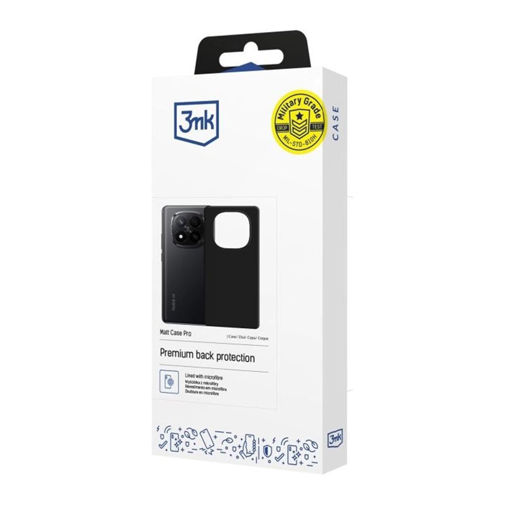 3MK Xiaomi Redmi Note 15 Pro Plus 5G Θήκη Σιλικόνης TPU - Matt Case - Black