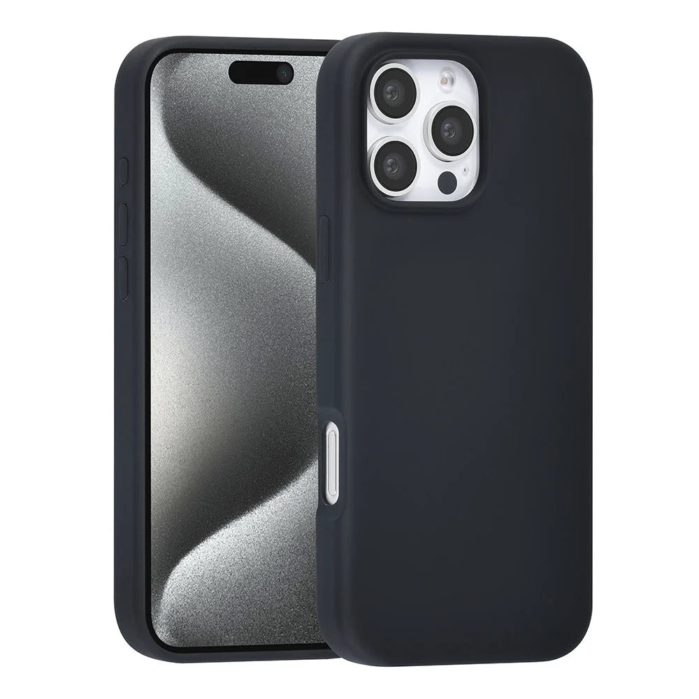 Tuniq iPhone 16 Pro Max Premium Liquid Silicone Θήκη Σιλικόνης - Μαύρη