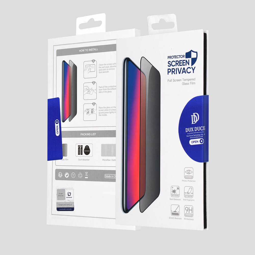 Dux Ducis iPhone 16 Pro 2.5D Glass Privacy 9H Full Screen Αντιχαρακτικό Γυαλί Οθόνης - Black