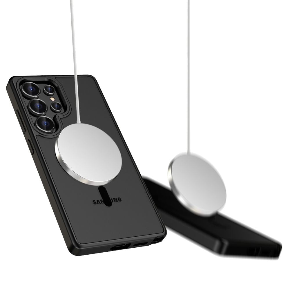 Tech - Protect Samsung Galaxy S25 Ultra MagMat Σκληρή Θήκη με Πλαίσιο Σιλικόνης και MagSafe - Matte Black