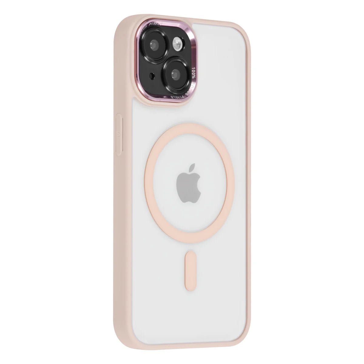 Tuniq iPhone 15 - MagSafe Σκληρή Θήκη με Πλαίσιο Σιλικόνης - Ροζ / Διάφανη