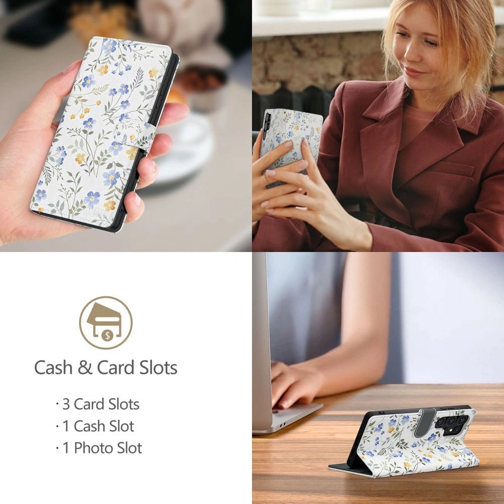 Tech - Protect Samsung Galaxy A36 5G Θήκη Πορτοφόλι Stand από Δερματίνη - Spring Flowers