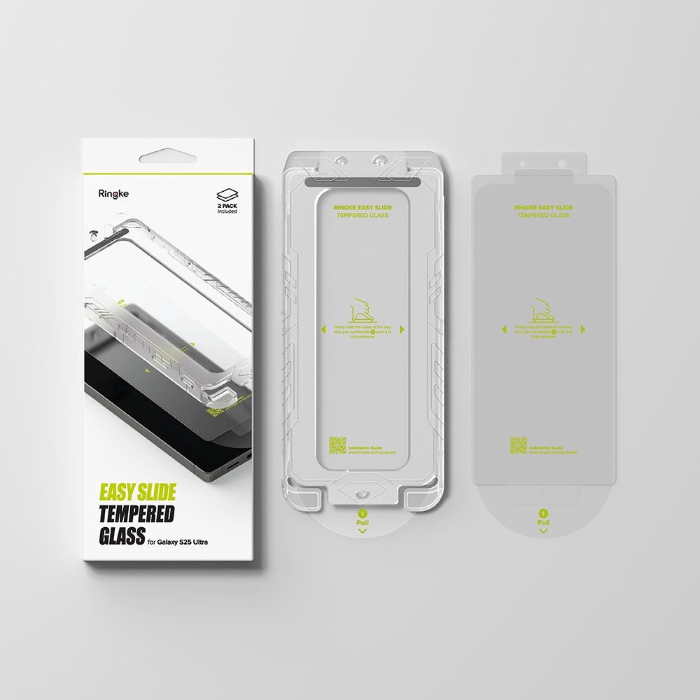 Ringke Samsung Galaxy S25 Ultra Easy Slide 2.5D 9H Αντιχαρακτικό Γυαλί Οθόνης - 2 Τεμάχια - Clear
