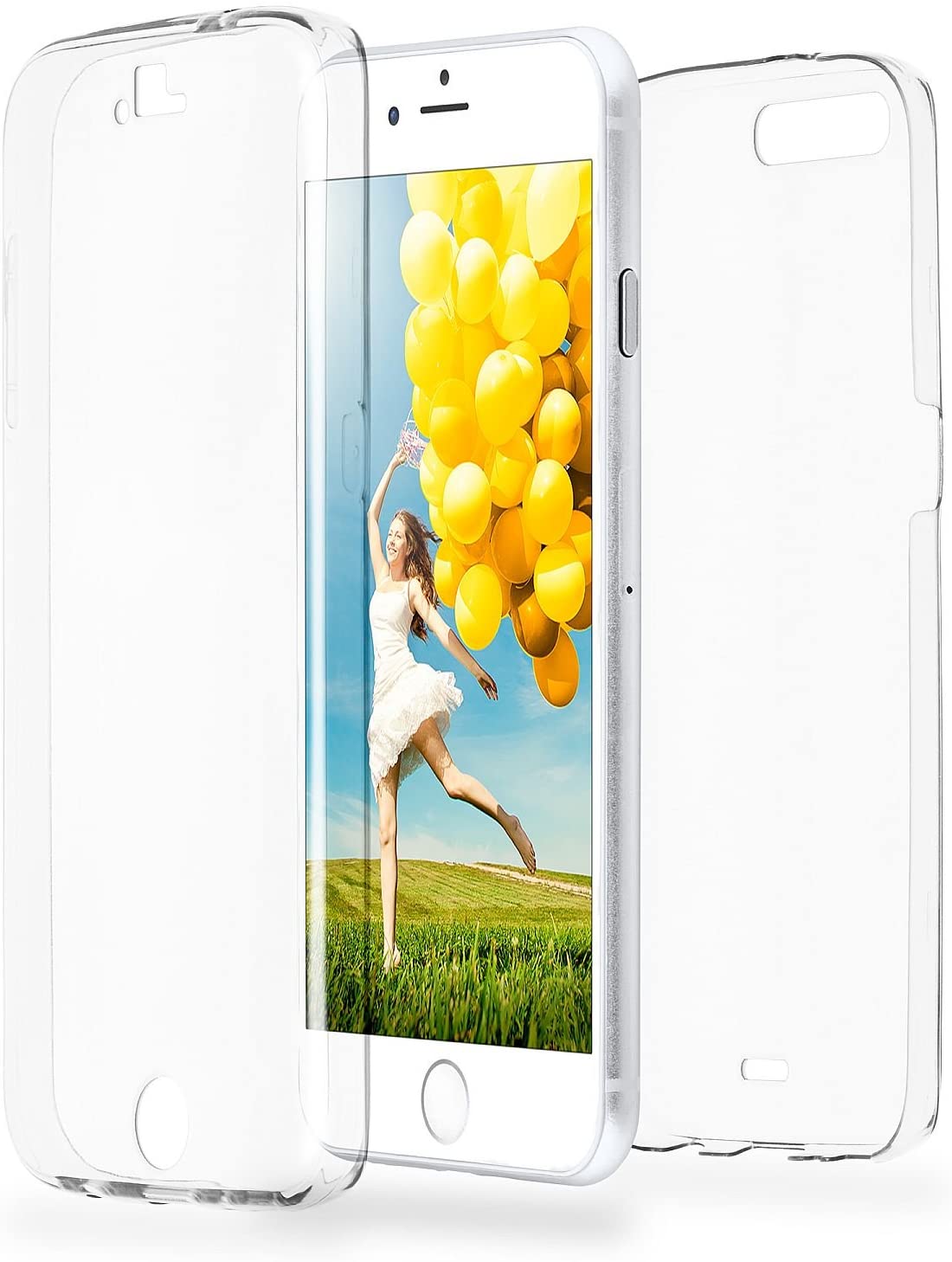 Forcell for iPhone SE 2022 / SE 2020 / 7 / 8 Jelly Full Cover Front and Back - Clear