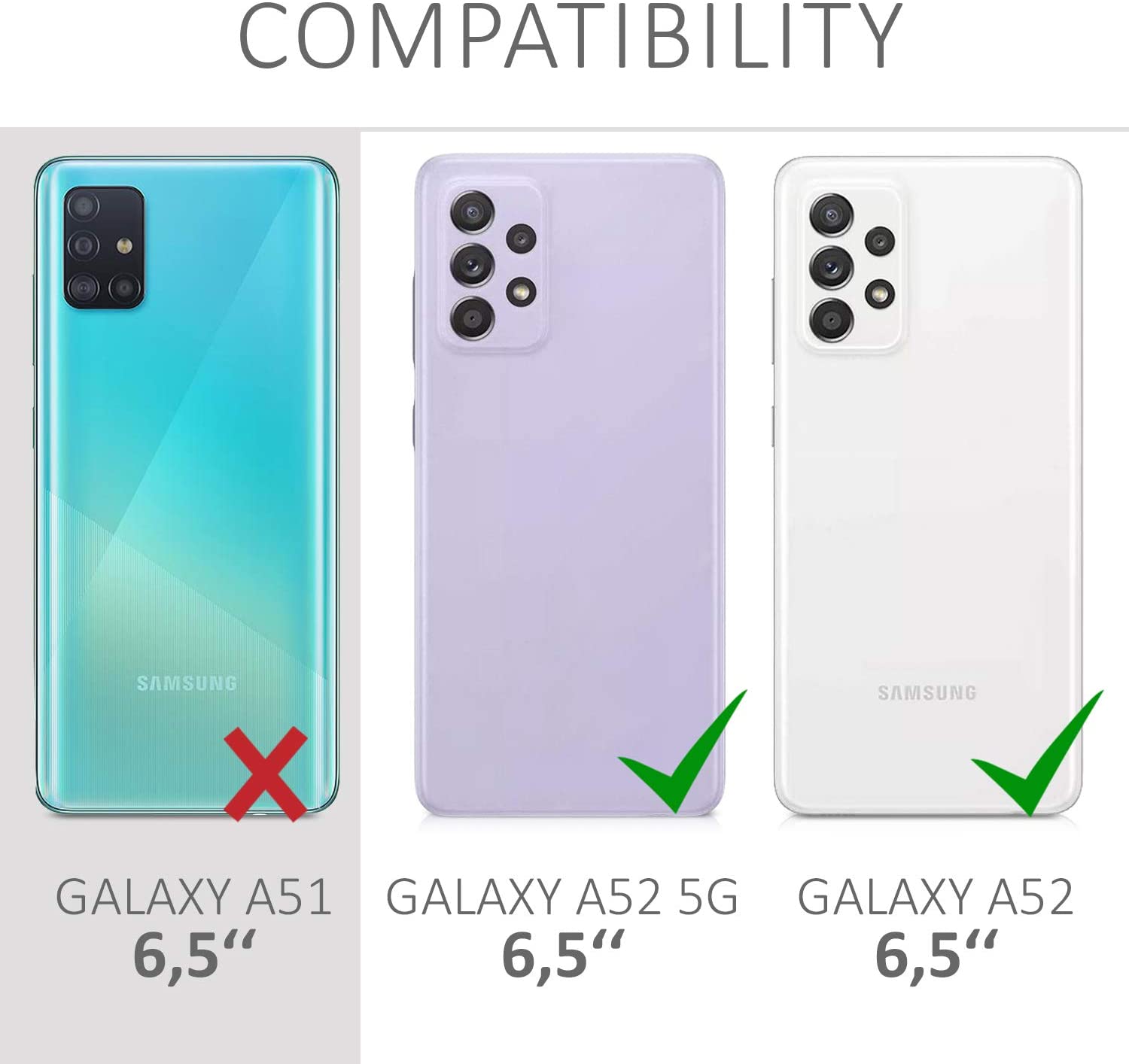 KW Samsung Galaxy A52 / A52 5G / A52s 5G Θήκη Σιλικόνης TPU - Metallic Teal - 54351.14