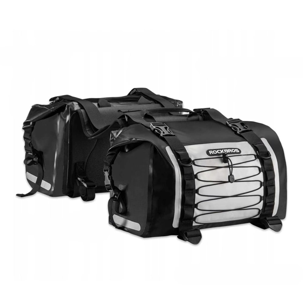 RockBros AS - 010BGR Διπλή Αδιάβροχη Βαλίτσα Μοτοσυκλέτας - Grey