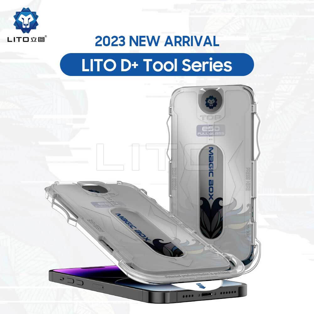 Lito iPhone 15 Pro Magic Glass Box D+ Tools Αντιχαρακτικό Γυαλί Οθόνης με Οδηγό Τοποθέτησης - Privacy