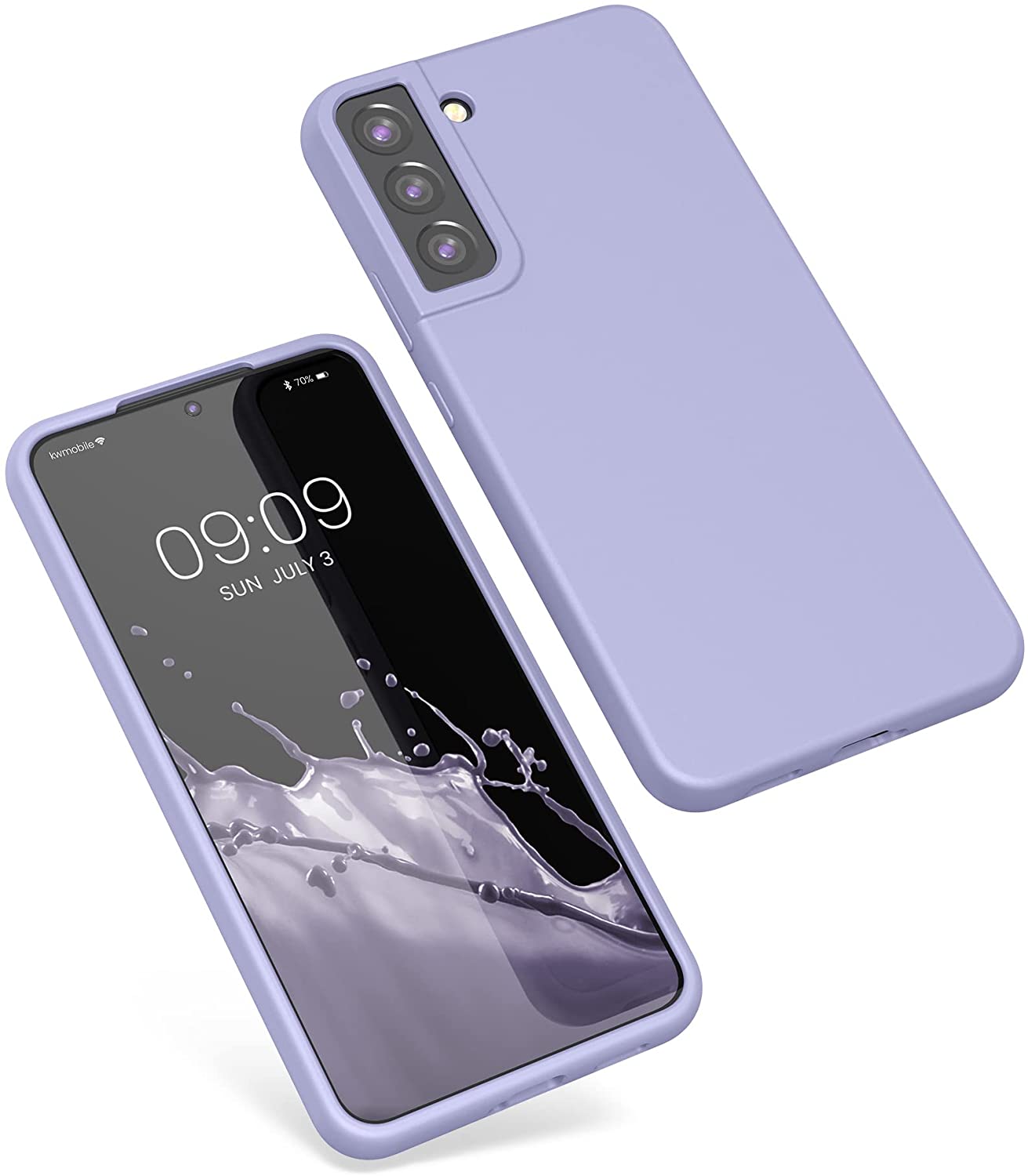 KW Samsung Galaxy S22 Plus Θήκη Σιλικόνης Rubberized TPU - Pastel Lavender - 56761.139