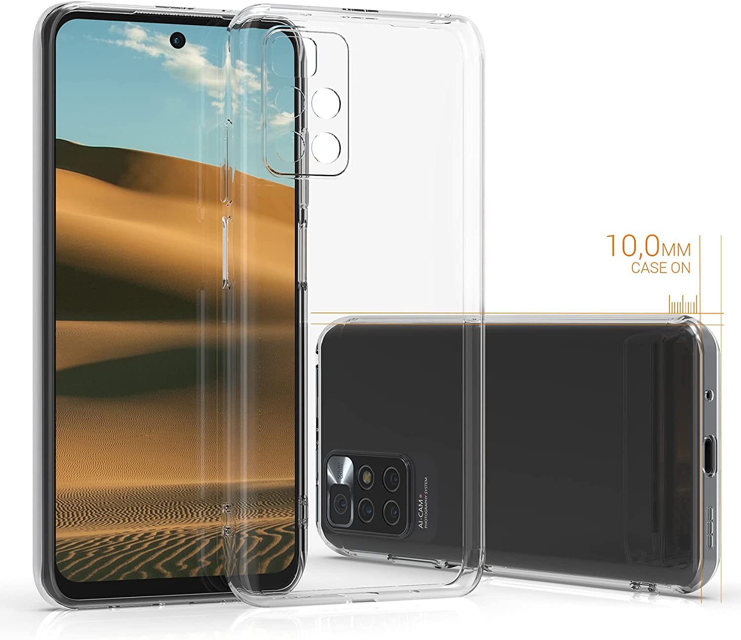 KW Xiaomi Redmi 10 Θήκη Σιλικόνης TPU - Διάφανη - 56152.03