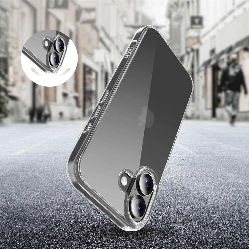 Tech - Protect iPhone 17 Flexair Hybrid - Σκληρή Θήκη με Πλαίσιο Σιλικόνης - Διάφανη