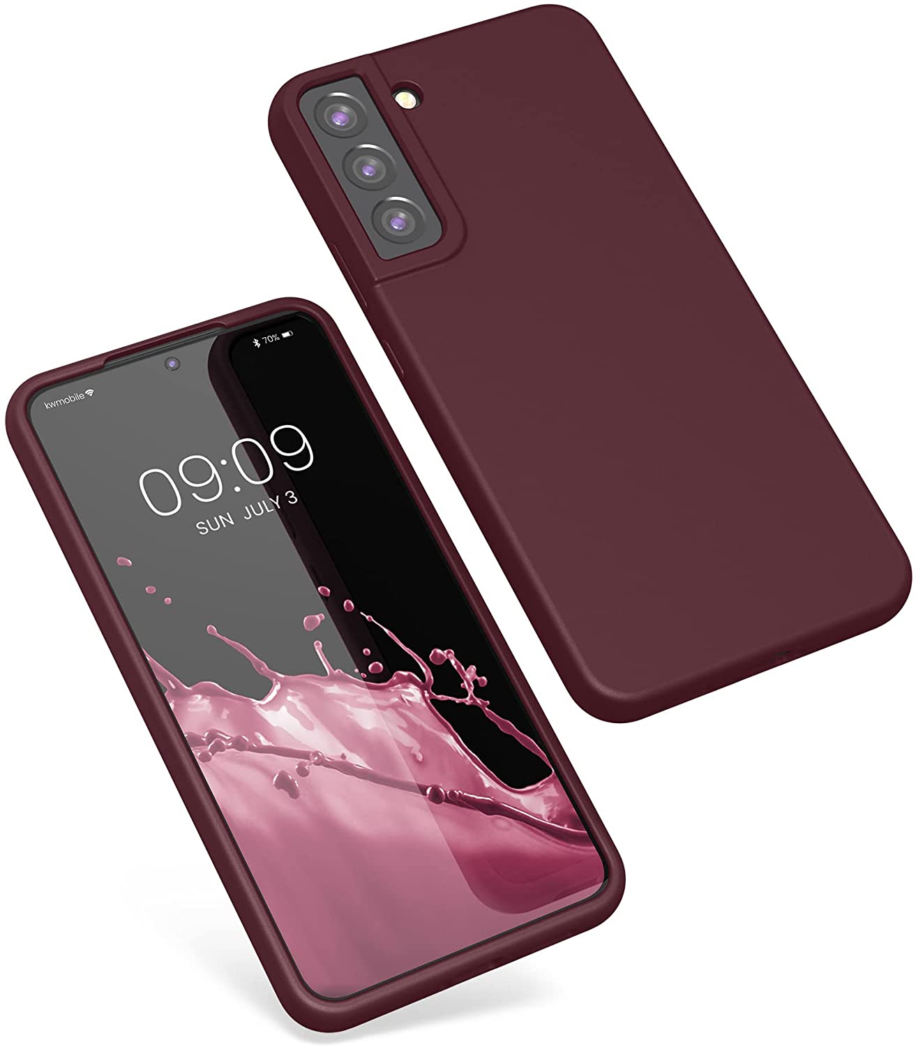 KW Samsung Galaxy S22 Plus Θήκη Σιλικόνης Rubberized TPU - Tawny Red - 56761.190
