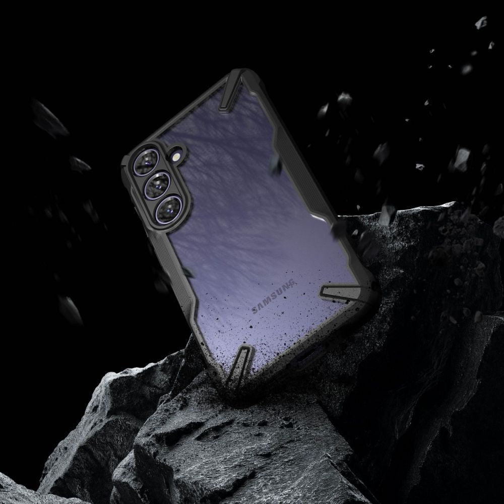Ringke Samsung Galaxy S24+ Fusion X Σκληρή Θήκη με Πλαίσιο Σιλικόνης - Black - Διάφανη