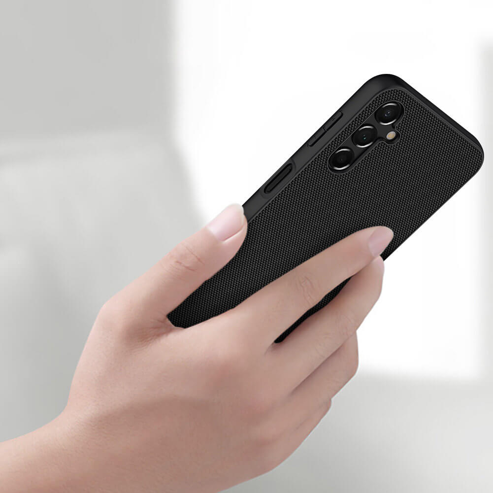Nillkin Samsung Galaxy A14 5G Textured Case Σκληρή Θήκη με Πλαίσιο Σιλικόνης - Black