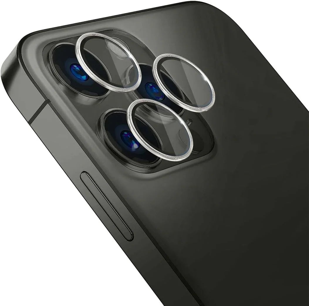 3MK iPhone 15 Pro Max Lens Protection Pro 9H Αντιχαρακτικό Γυαλί για την Κάμερα - Silver
