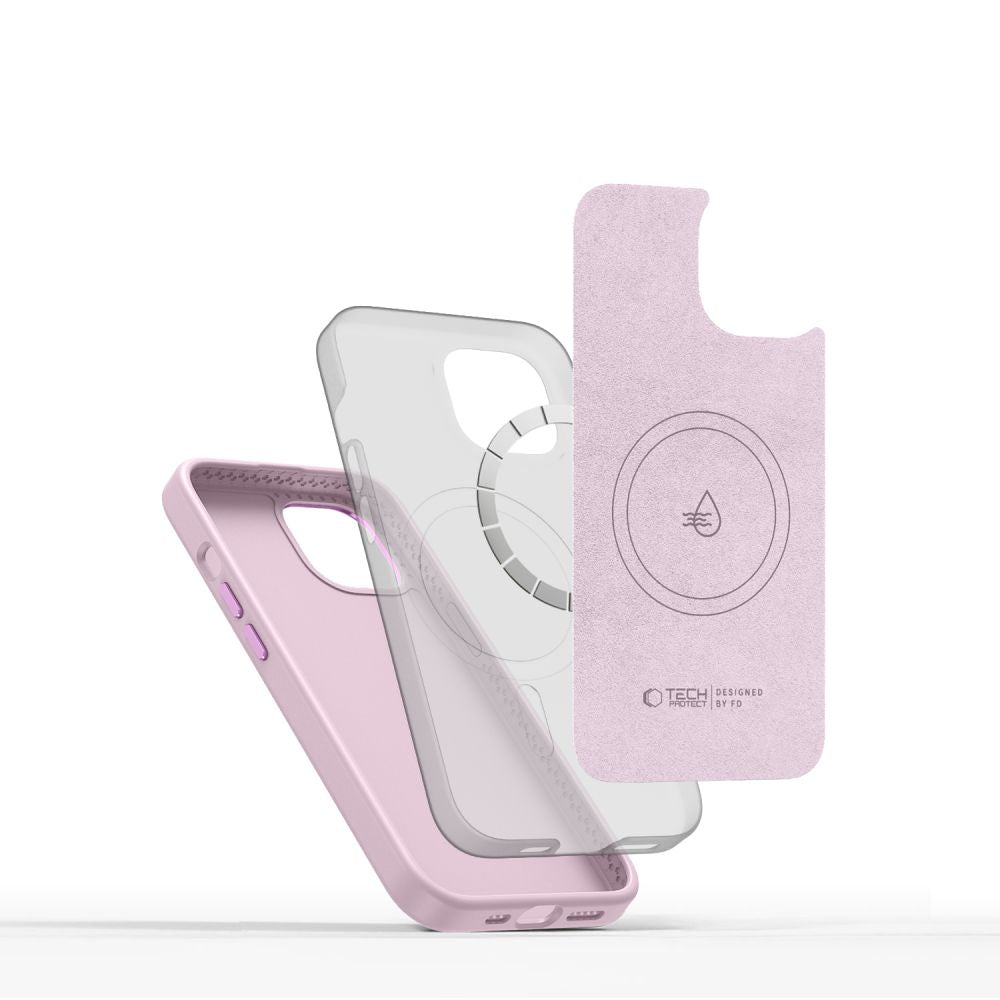 Tech - Protect iPhone 15 Silicone Pure Θήκη Σιλικόνης TPU με MagSafe - Pink Pearl