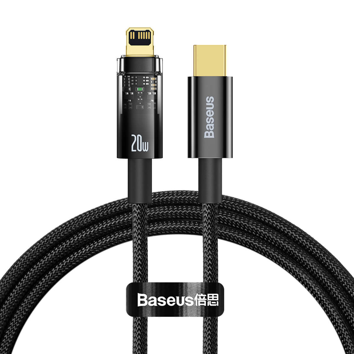 Baseus Explorer Series 20W - Καλώδιο Δεδομένων και Φόρτισης Type - C to Lightning 1M - Black - CATS000001