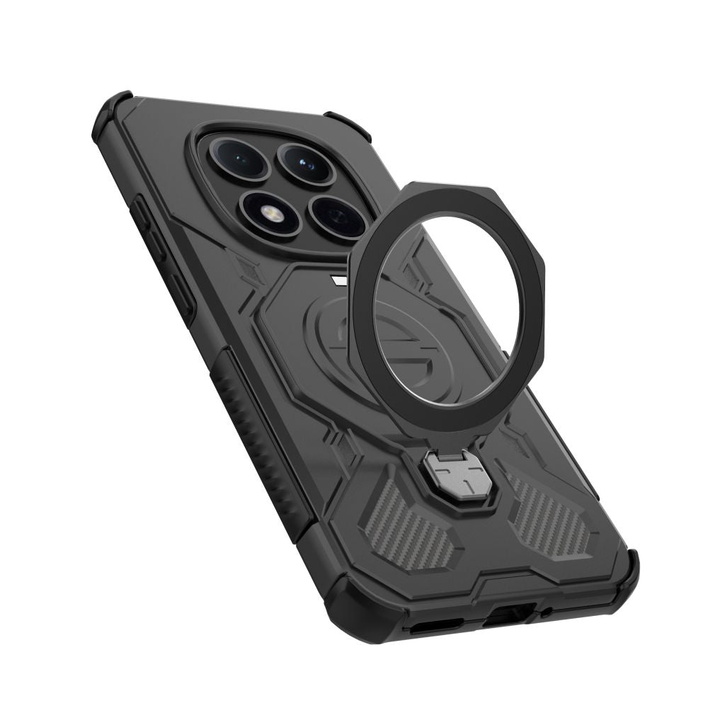 Tech - Protect Xiaomi Redmi Note 15 Pro 5G - Σκληρή Θήκη με Πλαίσιο Σιλικόνης MagSafe και Stand - Tacticstand MagSafe - Matte Black