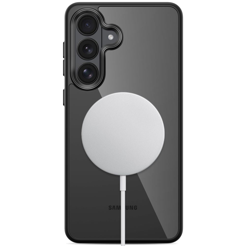 Tech - Protect Samsung Galaxy S26 Plus - Σκληρή Θήκη με Πλαίσιο Σιλικόνης και MagSafe - MagMat MagSafe - Clear / Black