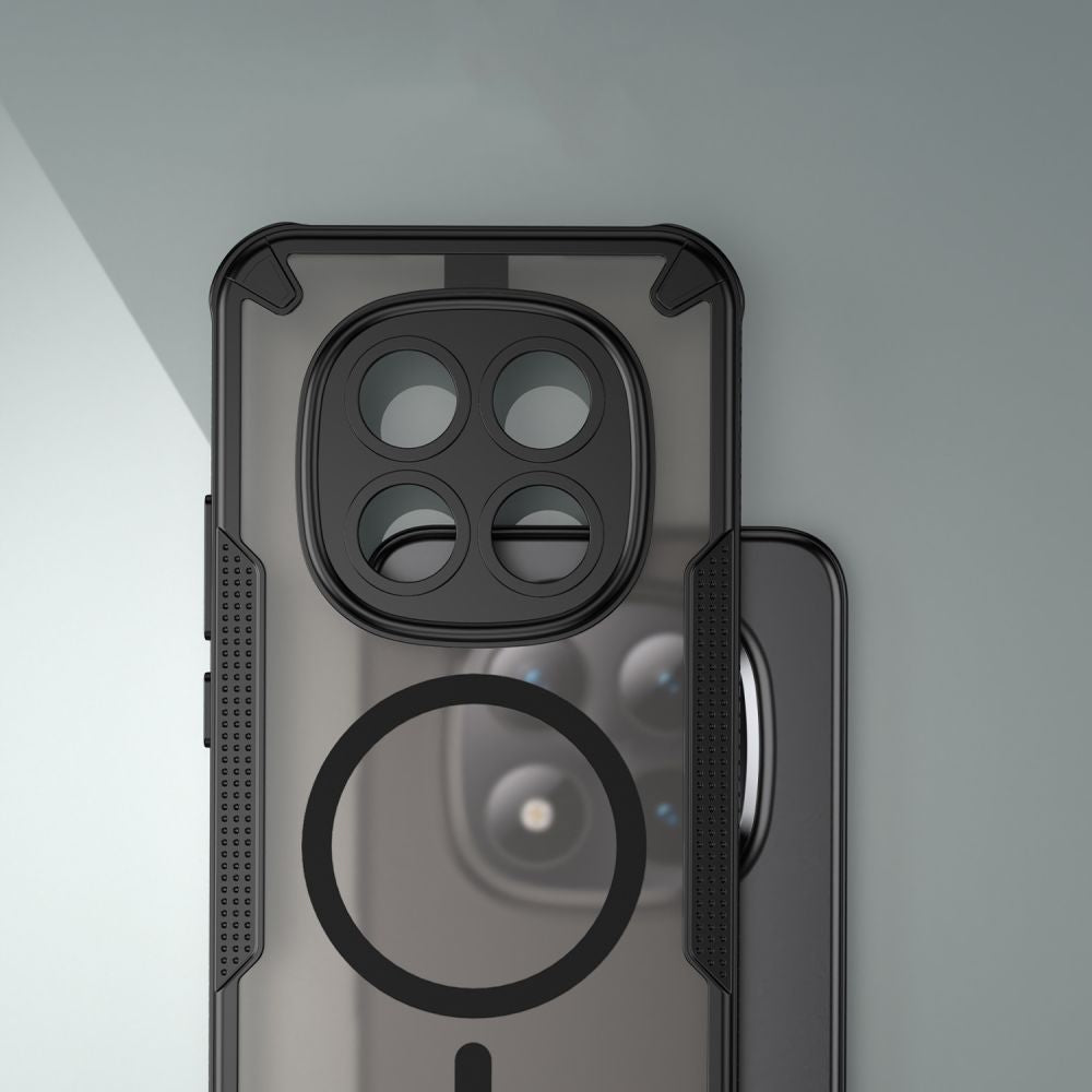 Tech - Protect Xiaomi Redmi Note 15 Pro+ 5G / Poco M8 Pro - Σκληρή Θήκη με Πλαίσιο Σιλικόνης - Rugged Shield MagSafe - Matte Black