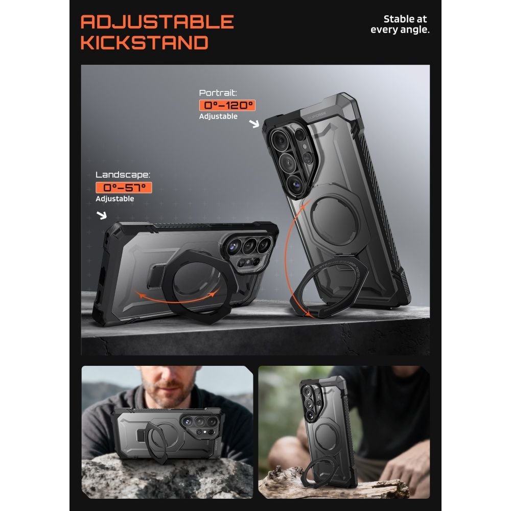 Supcase Samsung Galaxy S26 Ultra - Σκληρή Θήκη με MagSafe και Stand - UB Grip Mag - Black