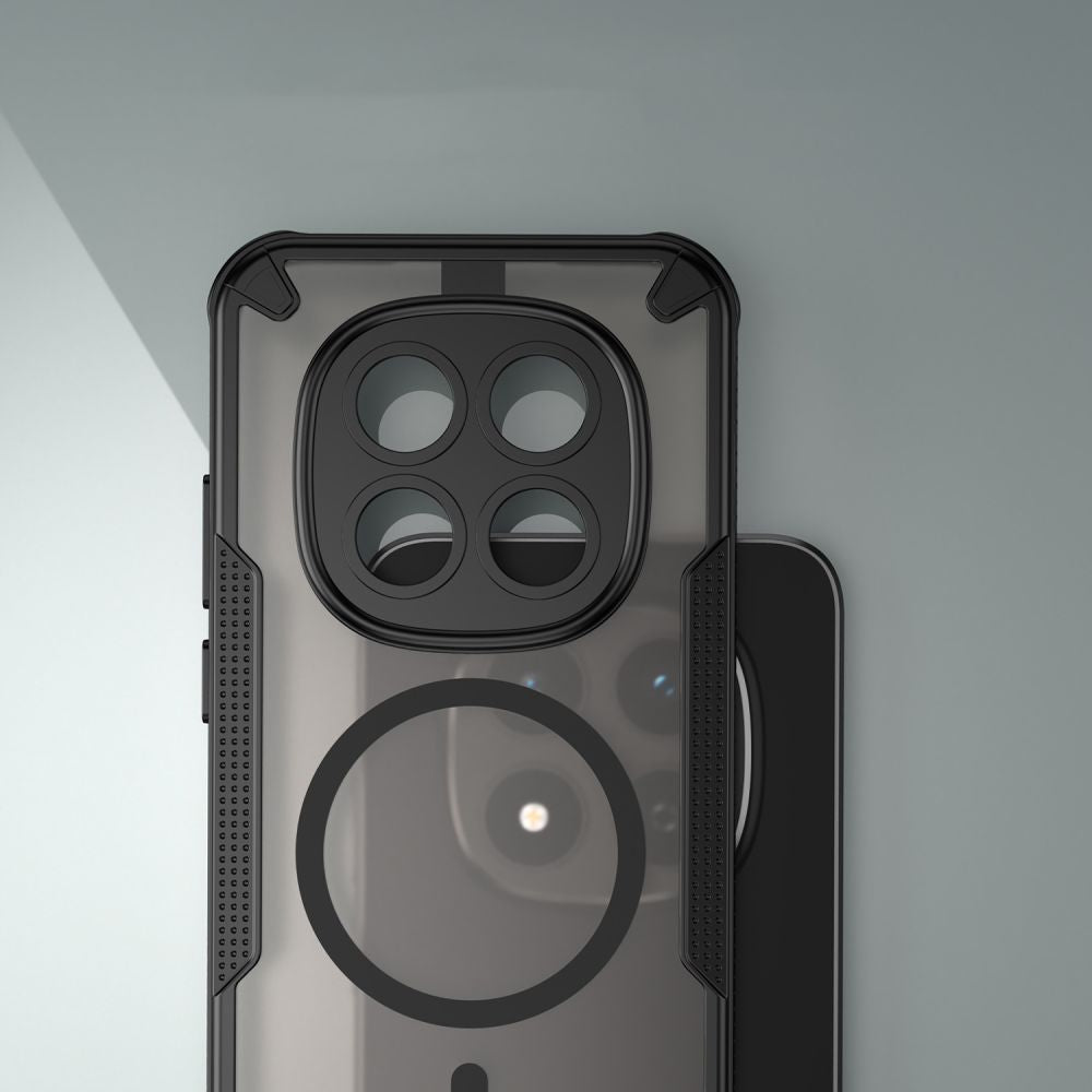 Tech - Protect Xiaomi Redmi Note 15 Pro 5G - Σκληρή Θήκη με Πλαίσιο Σιλικόνης - Rugged Shield MagSafe - Matte Black